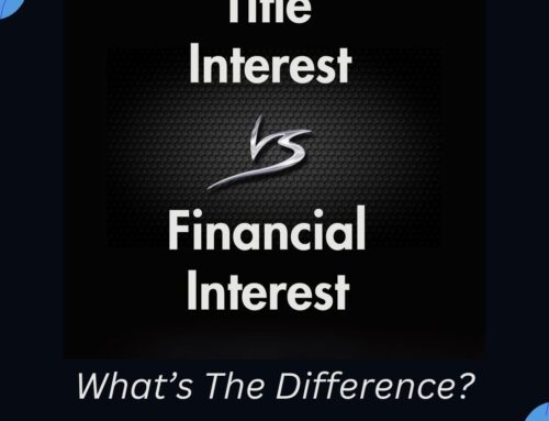 Interest Versus Financial Interest  in Real Estate