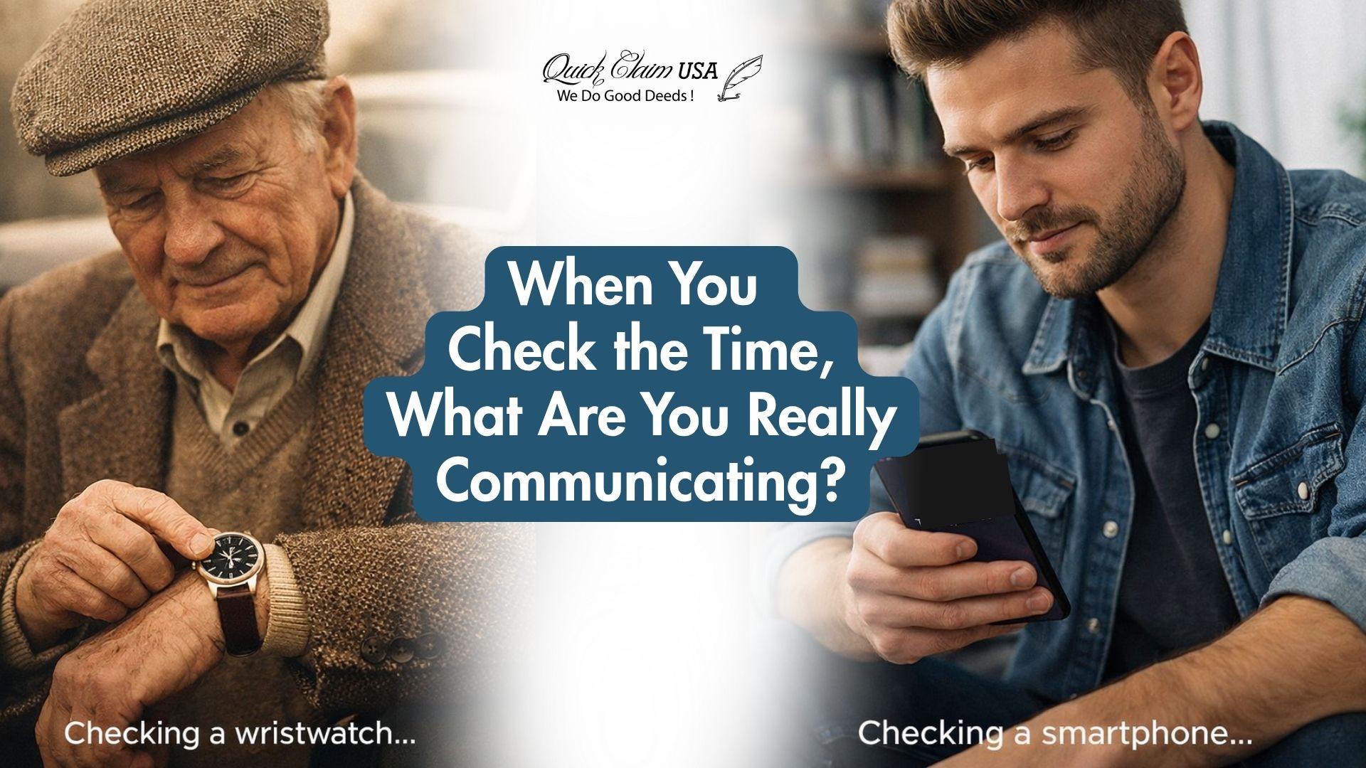 Watch 2 When You Check the Time, What Are You Really Communicating?
