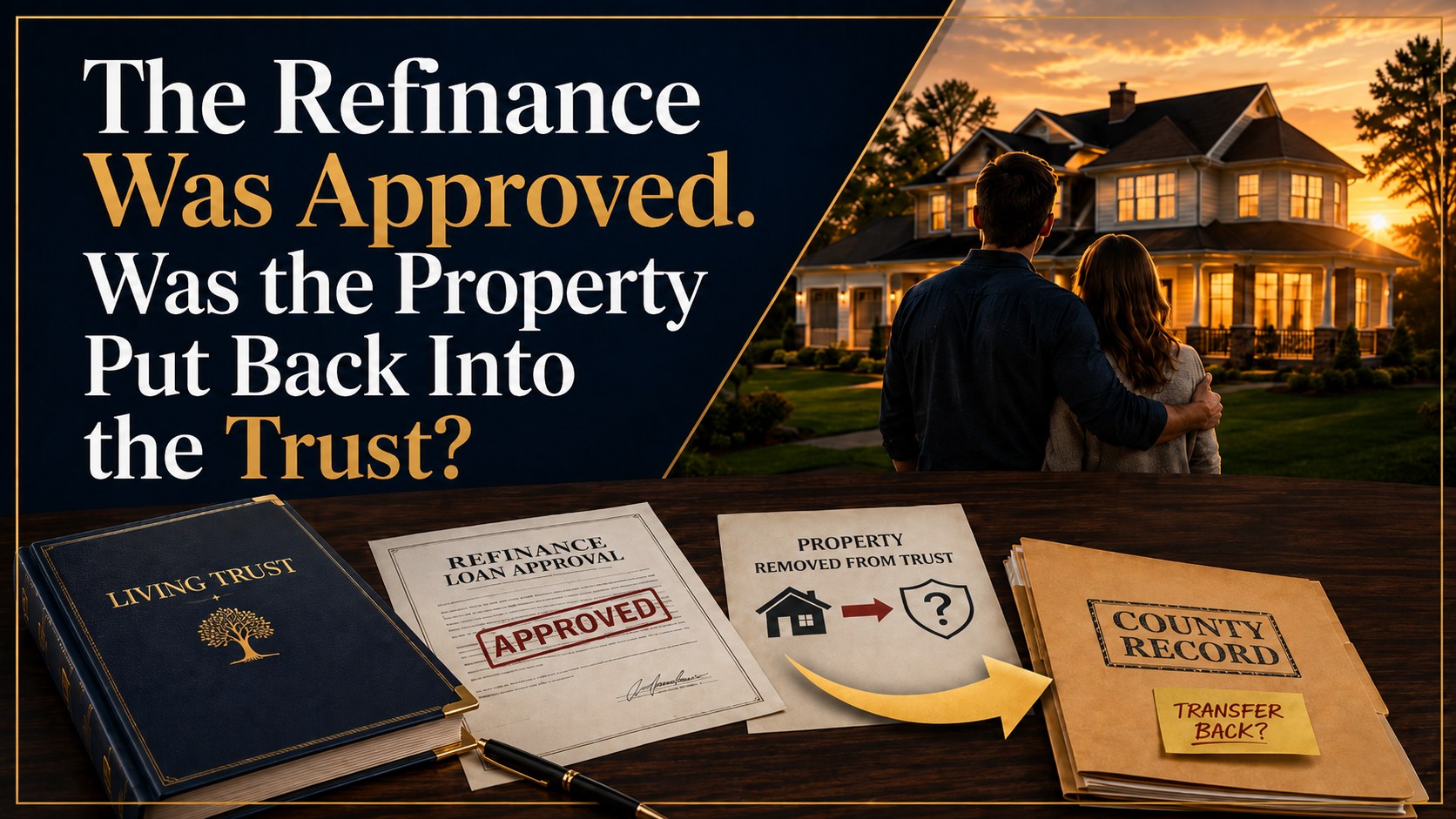 The Refinance Was Approved Quick Claim USA