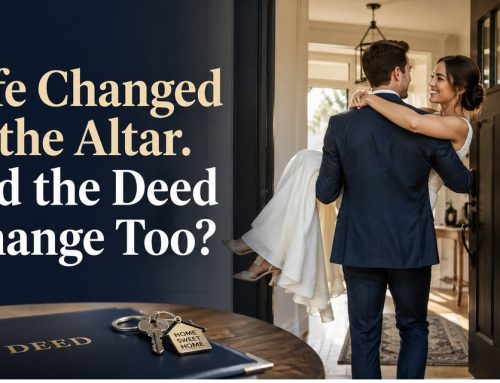 Life Changed at the Altar. Did the Deed Change Too?